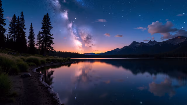 Night Sky Reflections