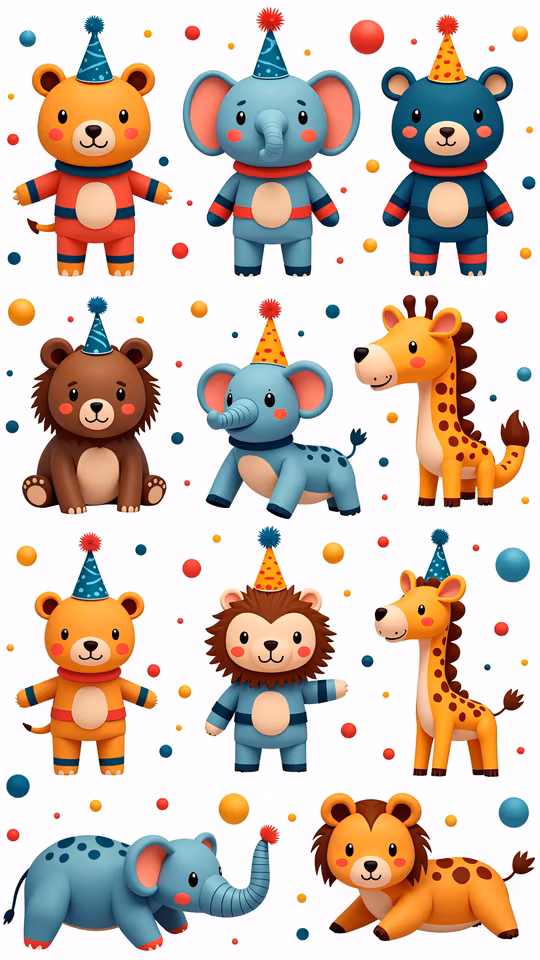 Party Animals Illustration