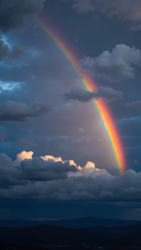 Rainbow Over Clouds