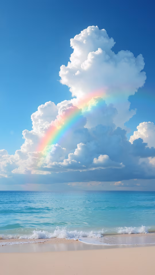 Rainbow Over the Ocean