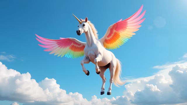 Rainbow Unicorn Flight