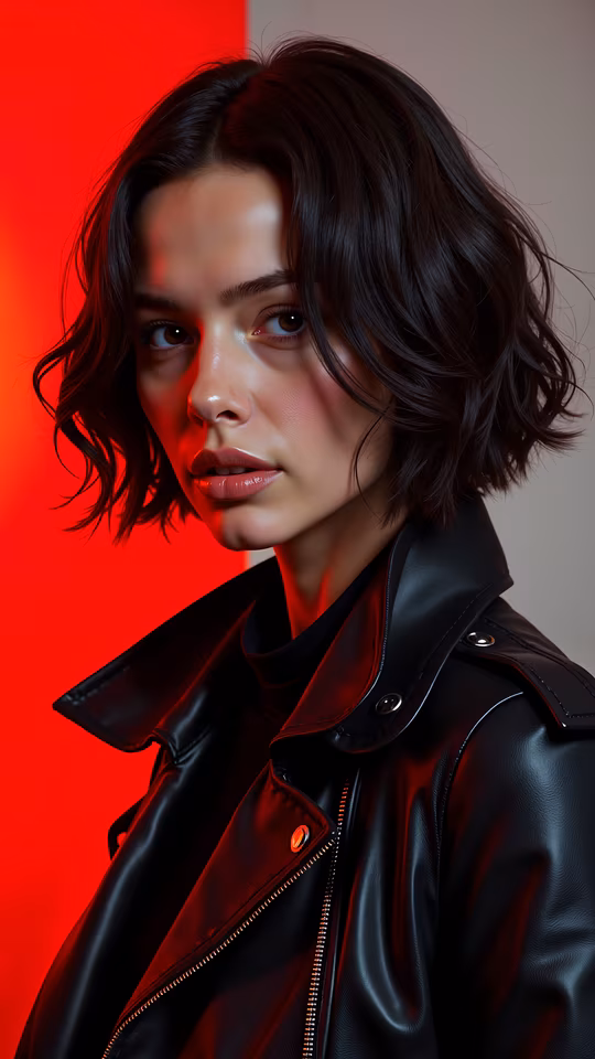 Red Light Portrait