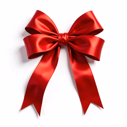 Red Satin Bow
