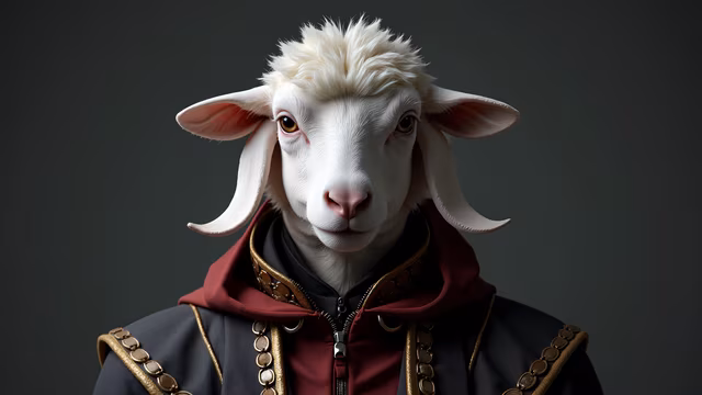 Regal Goat Portrait
