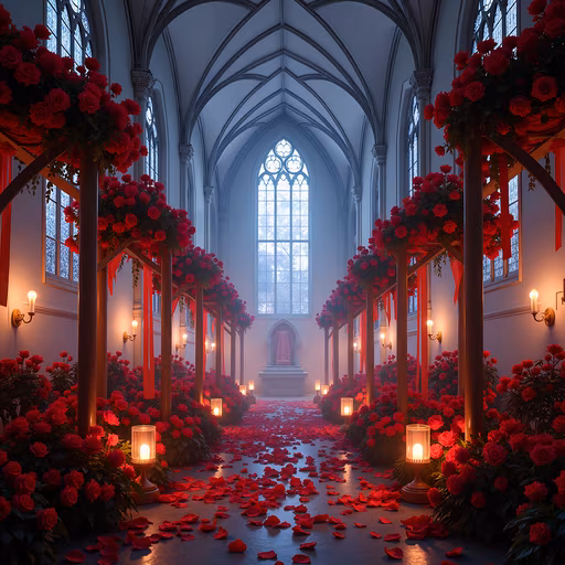 Romantic Church Interior