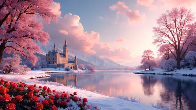 Romantic Winter Castle