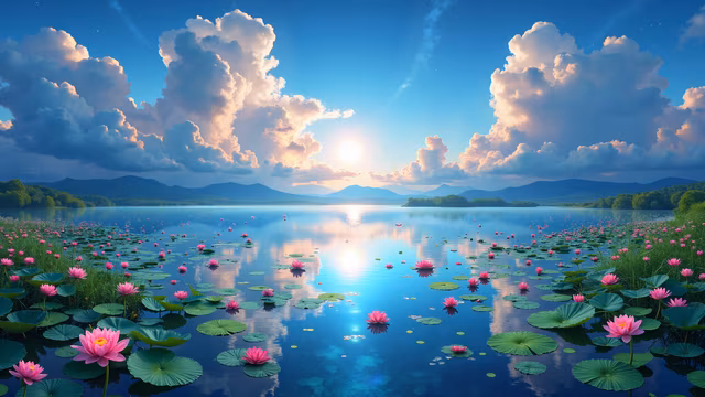 Serene Lake at Dawn