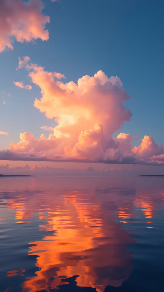 Serene Sunset Reflection