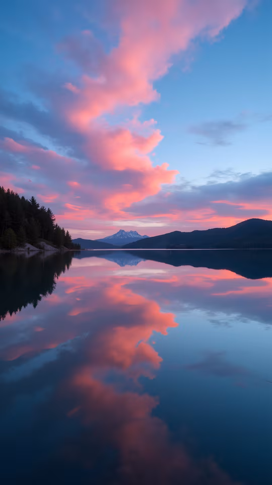 Serene Sunset Reflection