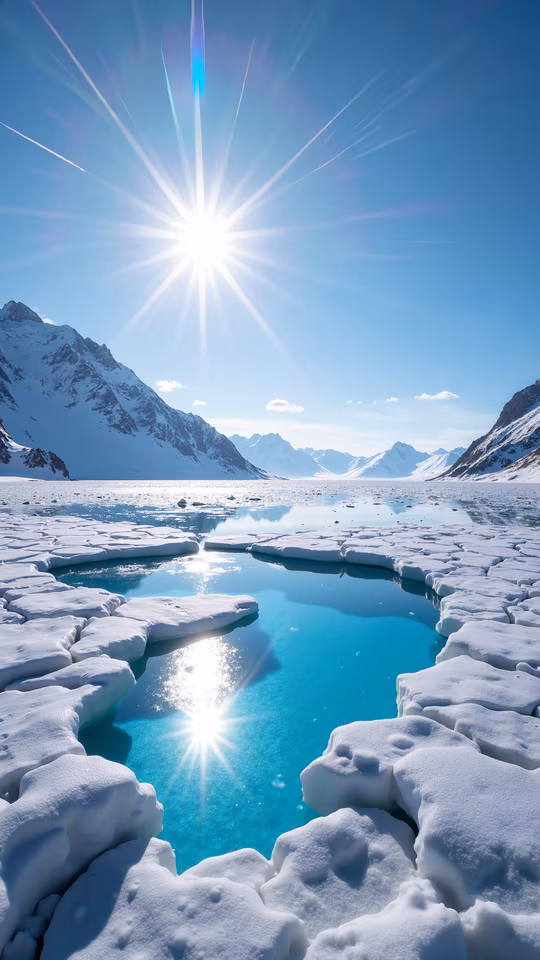 Snowy Mountain Lake