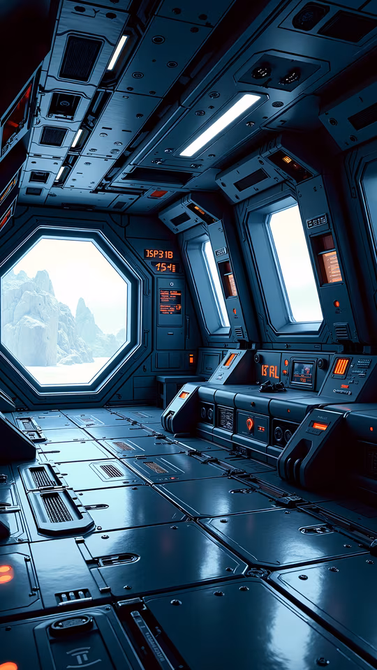 Spacecraft Interior Illustration