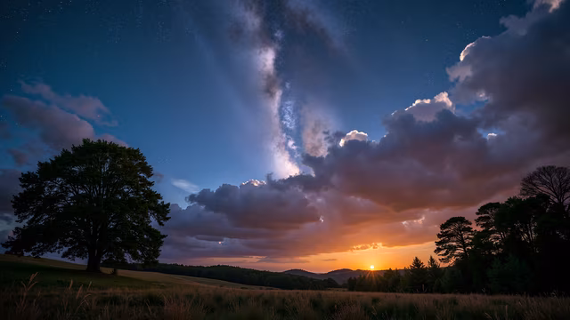 Starry Night Landscape