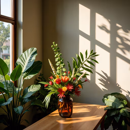 Sunlit Floral Arrangement