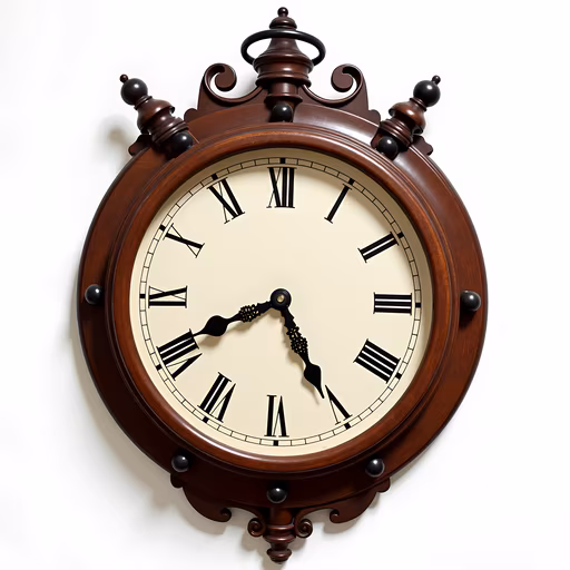 Vintage Wooden Clock
