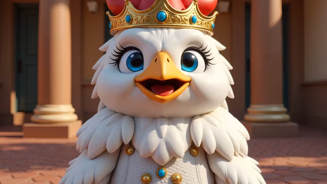 Cartoon Eagle Queen