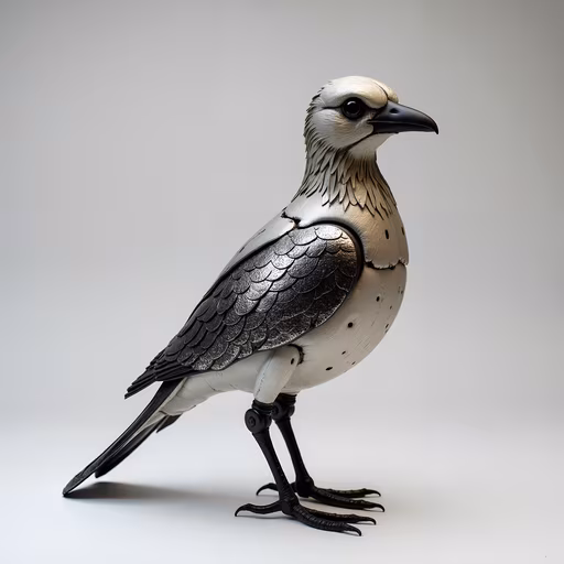 Cyborg Bird Illustration