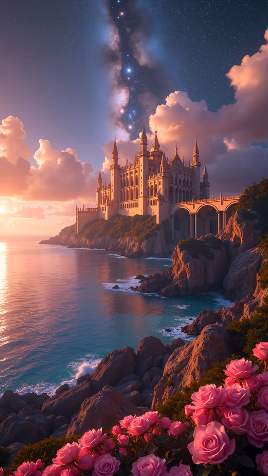 Enchanted Castle at Sunset
