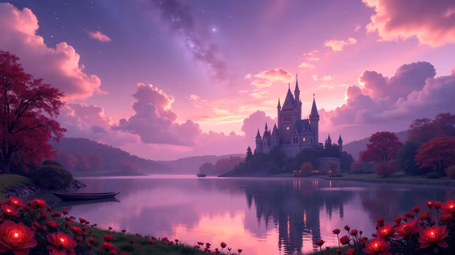 Enchanted Castle Sunset