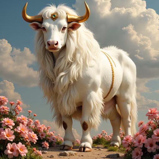 Golden Bull Illustration