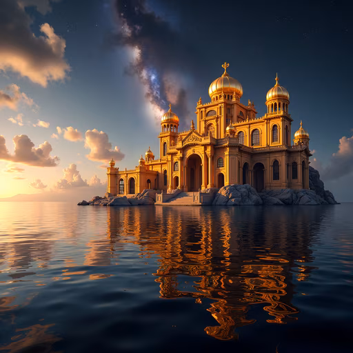 Golden Palace Reflection