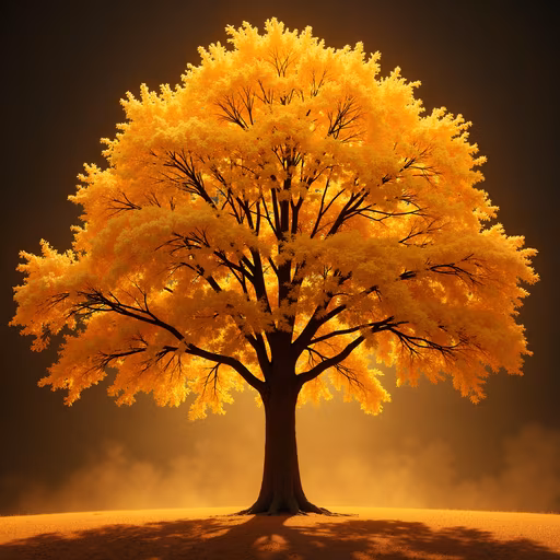 Golden Tree Illustration
