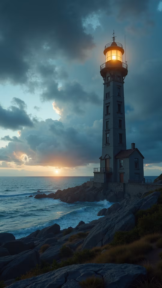 Lighthouse at Sunset