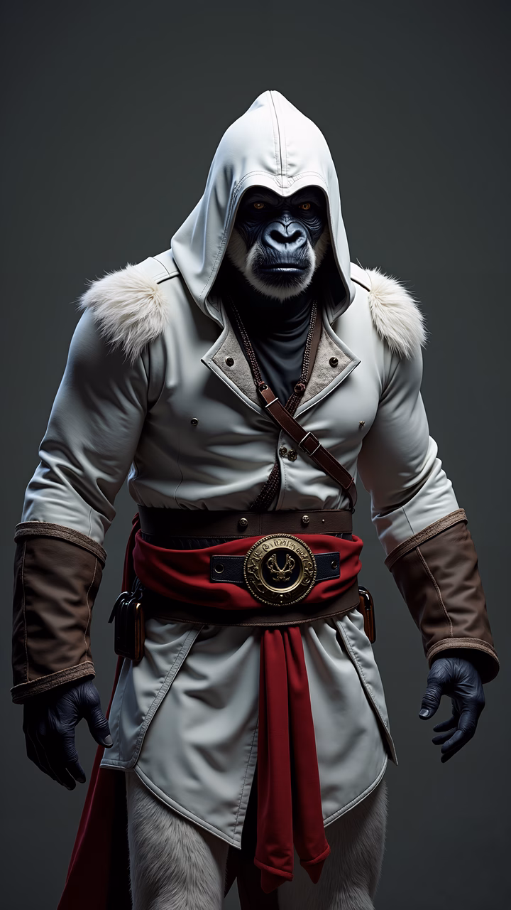 A detailed fantasy illustration of an assassin in a hooded cloak and leather belt.