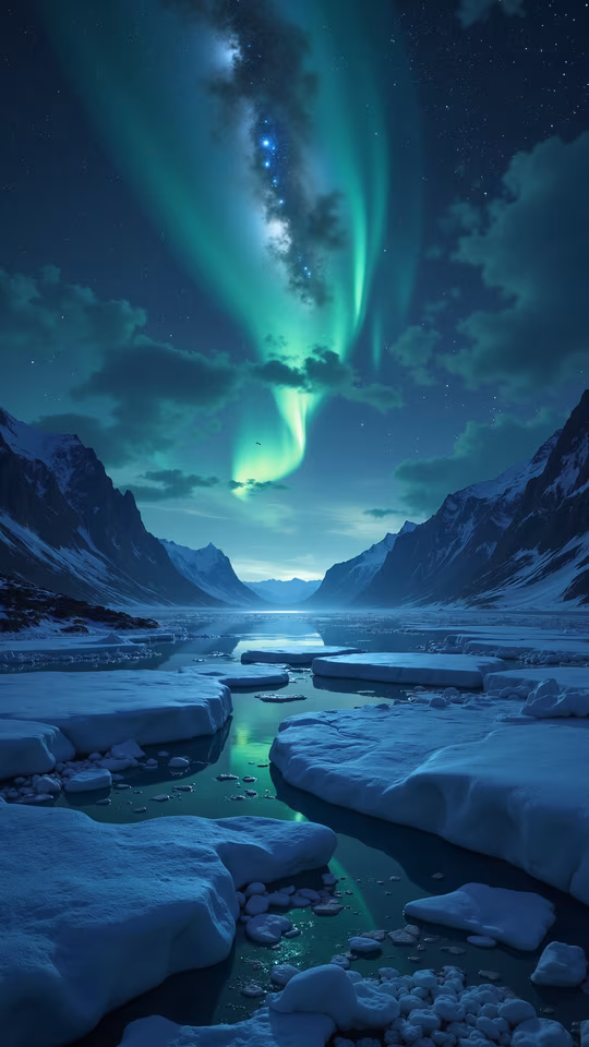 Northern Lights Illustration