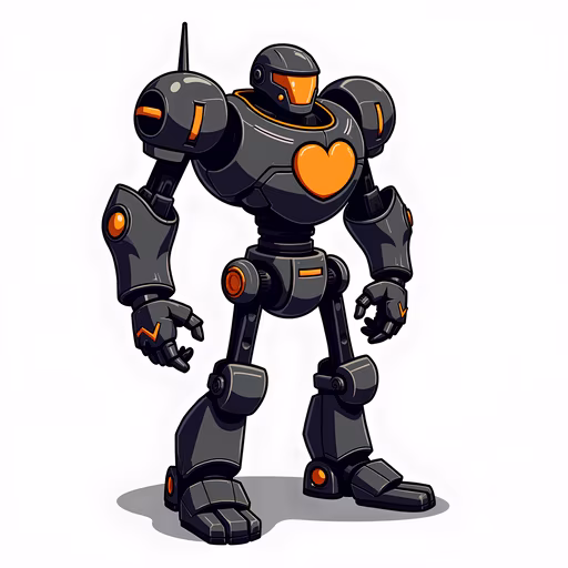 Robo Heart Illustration