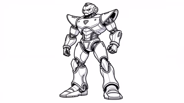Robo Warrior Illustration
