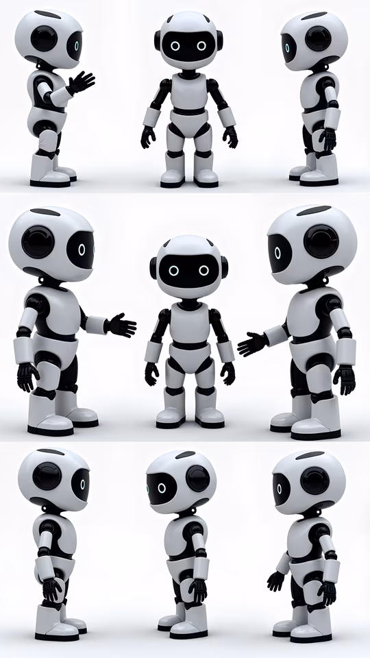 Robot Characters Illustration