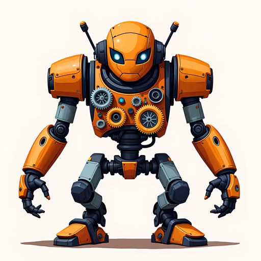 Robot Gear Illustration