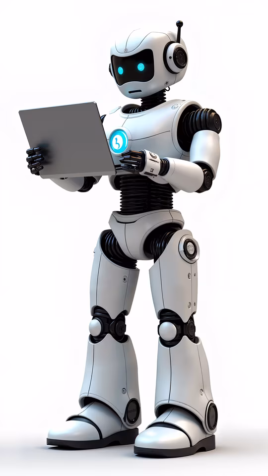 Robotic Companion with Laptop