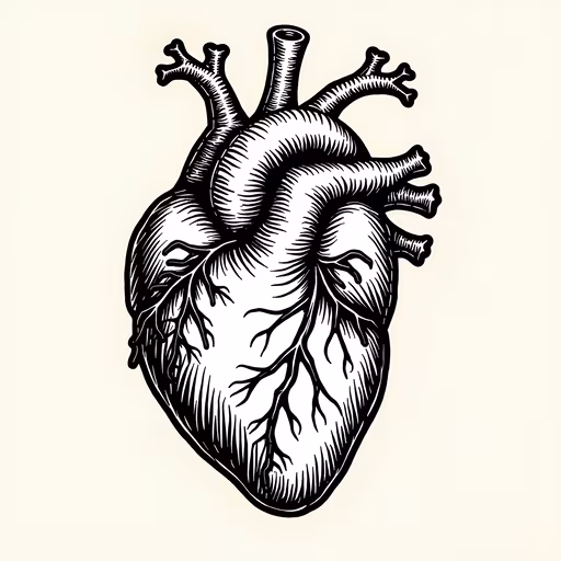 Anatomical Heart Illustration