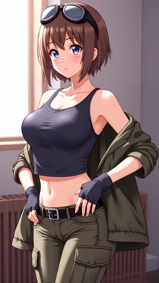 Anime Girl in Combat Gear
