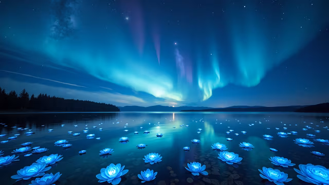 Aurora Borealis Reflection