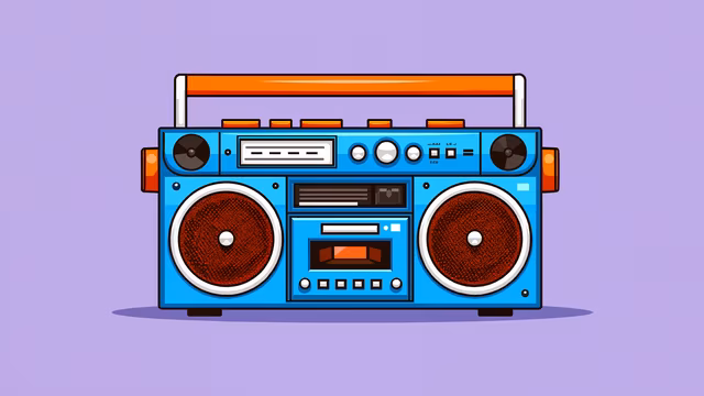 Boombox Illustration