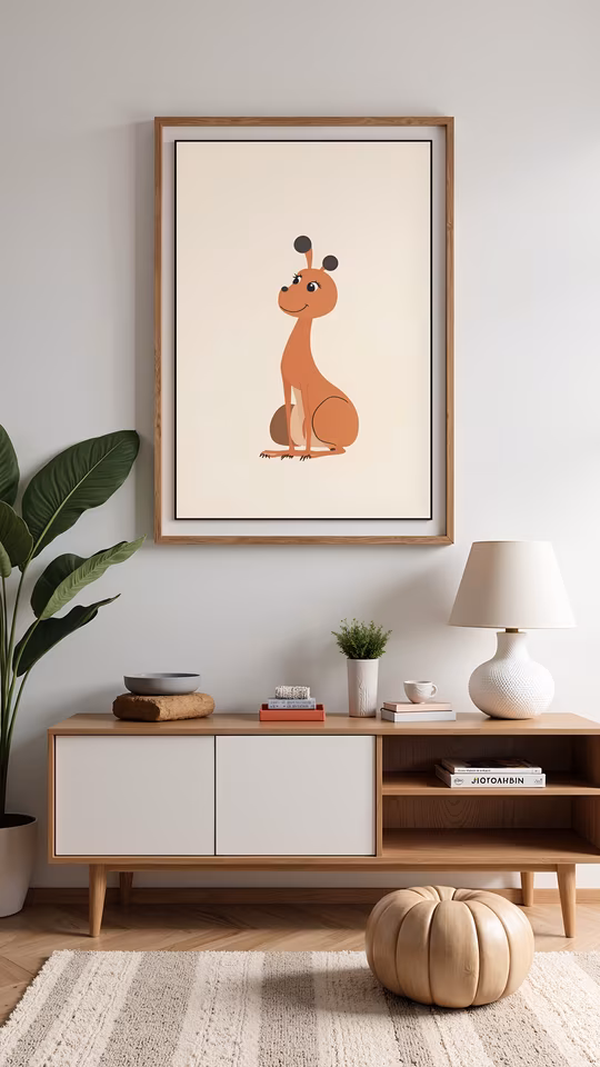 Cartoon Giraffe Illustration