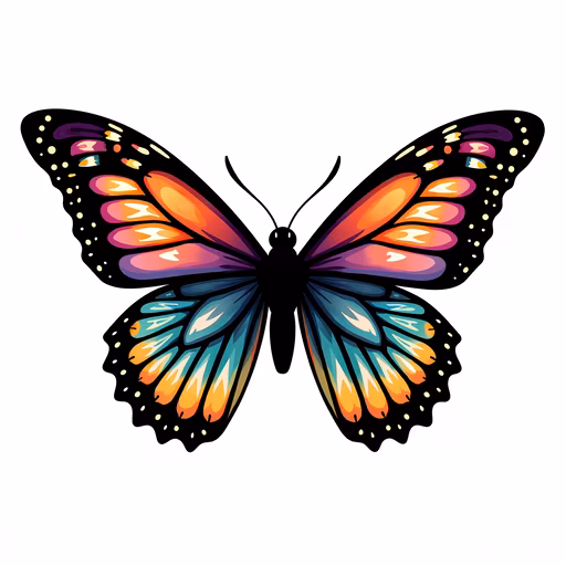 Colorful Butterfly Illustration