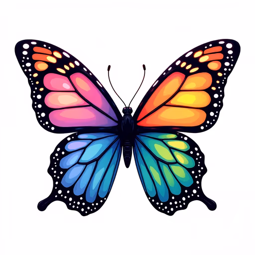 Colorful Butterfly Illustration