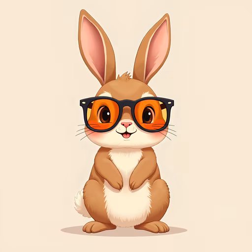 Cool Bunny Illustration