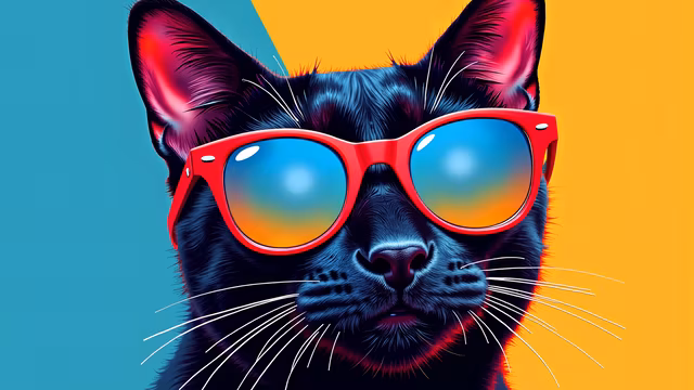 Cool Cat in Sunglasses