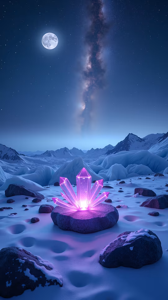 Crystal Glow in the Night