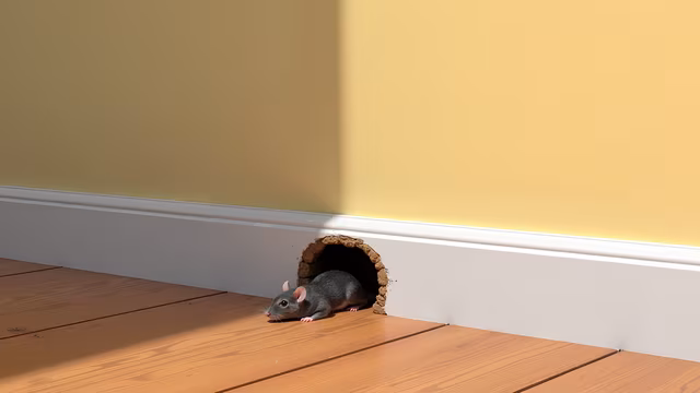Curious Rat Emerging from Hole