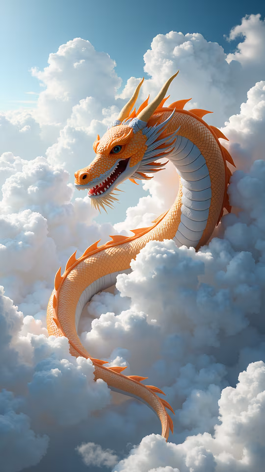 Dragon Among the Clouds