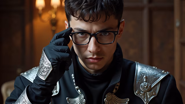 Elegant Gentleman in Gothic Armor