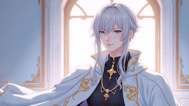 Elegant Gentleman in Palace