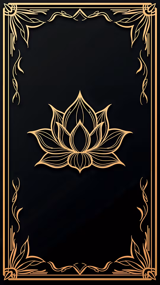 Golden Lotus Illustration