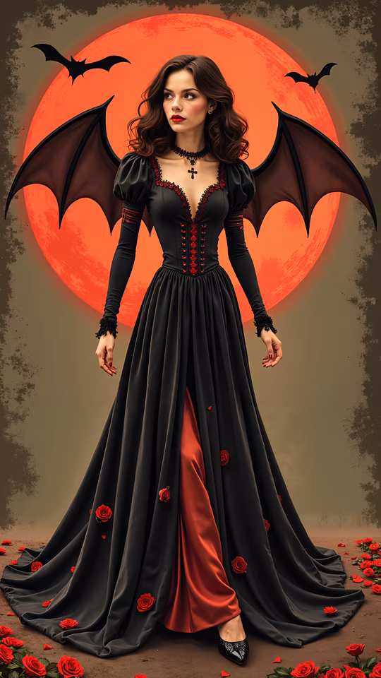 Gothic Vampire Illustration