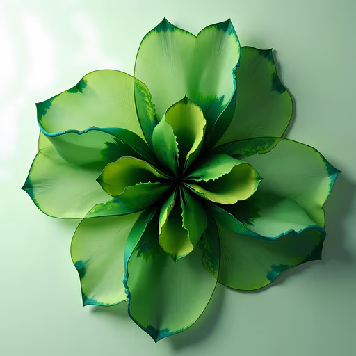 Green Succulent Illustration